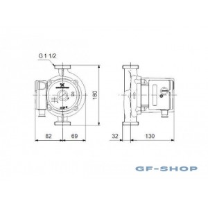 Насос циркуляционный Grundfos UPS 25-120 180