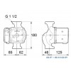 Насос циркуляционный Grundfos UPS 25-80 N 180