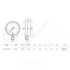 Манометр ТМ-510Р.00 (М2) радиальный Дк100мм 0-1,0 МПа G1/2" Росма 00000006819