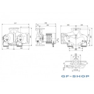 Насос циркуляционный Grundfos MAGNA3 D 50-150 F