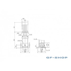 Насос вертикальный центробежный Grundfos CR 120-2 A-F-A-E-HQQE