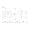 Насос циркуляционный с мокрым ротором UPS 25-80 N PN10 1х230В/50 Гц Grundfos 95906439
