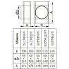 Соединитель Т-образный 60х120/D100/60х120 пластик Эра 612ТФ10П