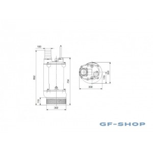 Насос дренажный Grundfos DWK.O.13.100.55.5.1D.R