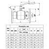 Кран шаровой сталь JIP-FF Ду 15 Ру40 фл Danfoss 065N0300G