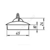 Пробка для сифона 1 1/4" АНИ Пласт M400