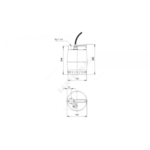 Насос дренажный Unilift KP 250-M1 Grundfos 012H1300