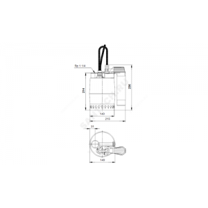 Насос дренажный Unilift KP 250-AV1 Grundfos 012H1900