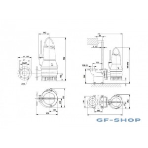 Насос дренажный Grundfos DP10.65.26.2.50B