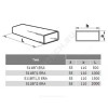 Воздуховод прямоугольный 60х120 L=1000мм ПВХ Эра 612ВП1