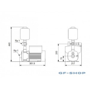 Насосная установка Grundfos CMBE 1-75